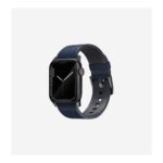 Uniq Straden WaterProof 49/45/44mm Genuine Leather Hybrid Strap Prussian Blue