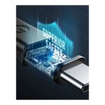 ENERGEA Flow 240W 5A USB-C To USB-C PD Fast Charging Cable 20GBps 30CM Black - تصویر 5