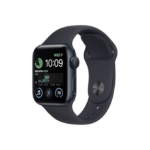 Apple Watch SE (2nd Gen) 40mm Midnight Al Midnight MXE93QH/A Not Active - تصویر 2