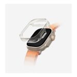 Uniq Garde TPU Bumper Screen Shield 49mm For Apple Watch Ultra Dove Clear - تصویر 3
