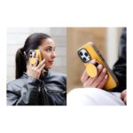 UNIQ GripFit 360* Rotatable RingStand Magnetic Leatherette Grip and Aluminium RingStand POP.GRIP.STAND - Canary Yellow - تصویر 2