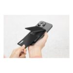 Uniq MagClick Heldro ID Slim Magnetic Card Holder With FlexGrip Band and Stand Midnight - تصویر 2