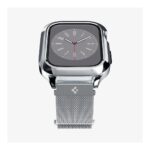 Spigen Metal Fit Pro Case And WatchBand Apple Watch Series 45/44mm ACS04584 Silver - تصویر 8
