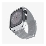 Spigen Metal Fit Pro Case And WatchBand Apple Watch Series 45/44mm ACS04584 Silver - تصویر 9