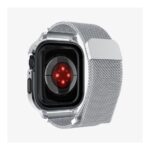 Spigen Metal Fit Pro Case And WatchBand Apple Watch Series 45/44mm ACS04584 Silver - تصویر 11
