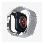 Spigen Metal Fit Pro Case And WatchBand Apple Watch Series 45/44mm ACS04584 Silver - تصویر 13