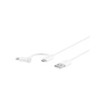 Belkin Micro-USB Cable+Adapter With Lightning Connector White 1m - تصویر 2