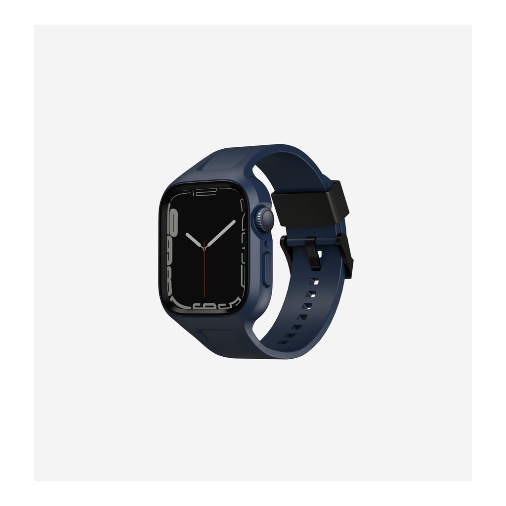 Monos-Marine20blue208886463680858.jpg UNIQ MONOS 2-in-1 WaterPoroof Strap With Hybrid Protective Case 45/44mm Marine Blue - تصویر 1