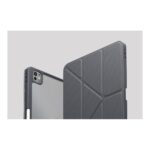 Uniq Moven New iPad Pro 13-inch (2024) M4 With Build-in Pencil Holder Tough Hybrid Protective Case Grey - تصویر 3