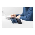 Uniq Flixa Slim Magnetic Card Holder With Integrated Pop-Out Grip-Stand Navy Blue - تصویر 3
