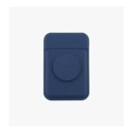 Uniq Flixa Slim Magnetic Card Holder With Integrated Pop-Out Grip-Stand Navy Blue