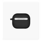 Uniq Nexo Active Hybrid Silicone AirPods 3rd Gen Case With Sports Ear Hooks - Charcoal (Grey) - تصویر 2