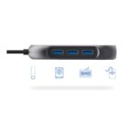JCPAL USB-C Adapter Onyx 6 Port Hub JCP6253 - تصویر 6