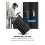 Spigen Case (Coque) Passport with Travel items Anti RFID-Hacking AFA05538 Black - تصویر 21