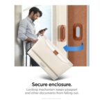 Spigen Case (Coque) Passport with Travel items Anti RFID-Hacking AFA08348 Dune Beige - تصویر 7