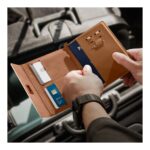 Spigen Case (Coque) Passport with Travel items Anti RFID-Hacking AFA08348 Dune Beige - تصویر 20