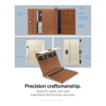 Spigen Case (Coque) Passport with Travel items Anti RFID-Hacking AFA08348 Dune Beige - تصویر 21