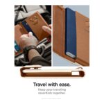 Spigen Case (Coque) Passport with Travel items Anti RFID-Hacking AFA08348 Dune Beige - تصویر 22