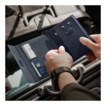 Spigen Case (Coque) Passport with Travel items Anti RFID-Hacking AFA08721 Navy Blue - تصویر 11
