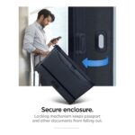 Spigen Case (Coque) Passport with Travel items Anti RFID-Hacking AFA08721 Navy Blue - تصویر 21