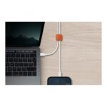 Uniq Pod Cable Organization Buttons Pack With Reusable Adhesive x8 Buttons Deep Orange - تصویر 2