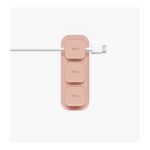 Uniq Pod Mag Magnetic Cable Organization Buttons Pack With Base Bundle Dark Pink