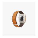 Uniq Revix Reversible Magnetic Apple Watch Leather 49/45/44/42mm Saffron Orange/Khaki - تصویر 3