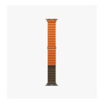 Uniq Revix Reversible Magnetic Apple Watch Leather 49/45/44/42mm Saffron Orange/Khaki - تصویر 4