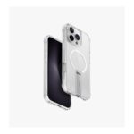 UNIQ Eleva iPhone 16 Pro Max Slim Hybrid Protective Case with Built-in KickStand MagSafe - Clear
