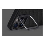 Uniq Keva Max iPhone 16 Pro Max Genuine Aramid Fiber Case Ultra Tough With Build-in KickStand - Black - تصویر 5