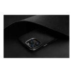 UNIQ Lyden iPhone 16 Pro DUO Series Protective Vegan Leather Case With Aluminum Camera Bazel 2.5m Drop Test - Black - تصویر 2