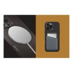 UNIQ Lyden iPhone 16 Pro Max DUO Series Protective Vegan Leather Case With Aluminum Camera Bazel 2.5m Drop Test - Black - تصویر 3