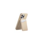 UNIQ Coehl Magnetic Card Holder Esme with Compact Mirror Cream
