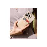 UNIQ Coehl Magnetic Card Holder Esme with Compact Mirror Cream - تصویر 3