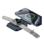 Bazic GoMag Trio Plus 3 in 1 Elevated Foldable Magnetic Wireless Charger 15W Blue - تصویر 4