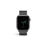 AppleWatch Band Graphite Stainless Steel Milanese Loop