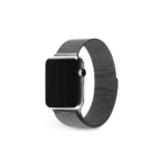 AppleWatch Band Graphite Stainless Steel Milanese Loop - تصویر 2