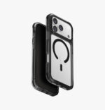 UNIQ iPhone 17 Pro Max Case Combat with Shocksorb Bumper - Rugged Protective Case with Triple-Layer Impact Shield - Carbon Black