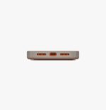 UNIQ Lyden iPhone 17 Pro Max DUO Series Sleek Leatherette Case With Reinforced Aluminum Camera Bezel 2.5m SGS Drop Test - Flame Orange/Flint Grey - تصویر 3