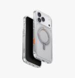 UNIQ iPhone 17 Pro Max Case Swivix (Rotating Kickstand) Sleek Hybrid Clear Case with Durable 360* Rotating Kickstand 2.5m SGS Drop Test - Lucent Clear