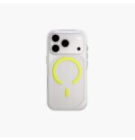 UNIQ iPhone 17 Pro Case Combat Active with 3-Tire Shocksorb Bumper - Rugged Protective Case with Triple-Layer Impact Shield - Glow in the Dark - Frost Clear/Lume-Lime - تصویر 2