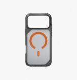UNIQ iPhone 17 Pro Max Case Combat Active with 3-Tire Shocksorb Bumper - Rugged Protective Case with Triple-Layer Impact Shield - Premium Wrist Strap Included - Frost Smoke/Orange - تصویر 2